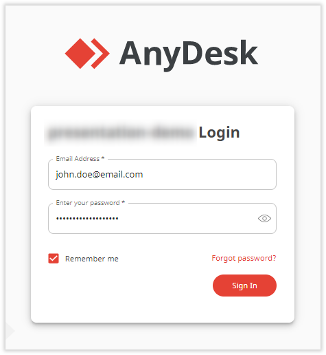 Login Mit AnyDesk Benutzerkonto Login Mit AnyDesk Benutzerkonto